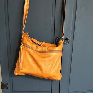 Margot Vibrant Orange Crossbody Bag